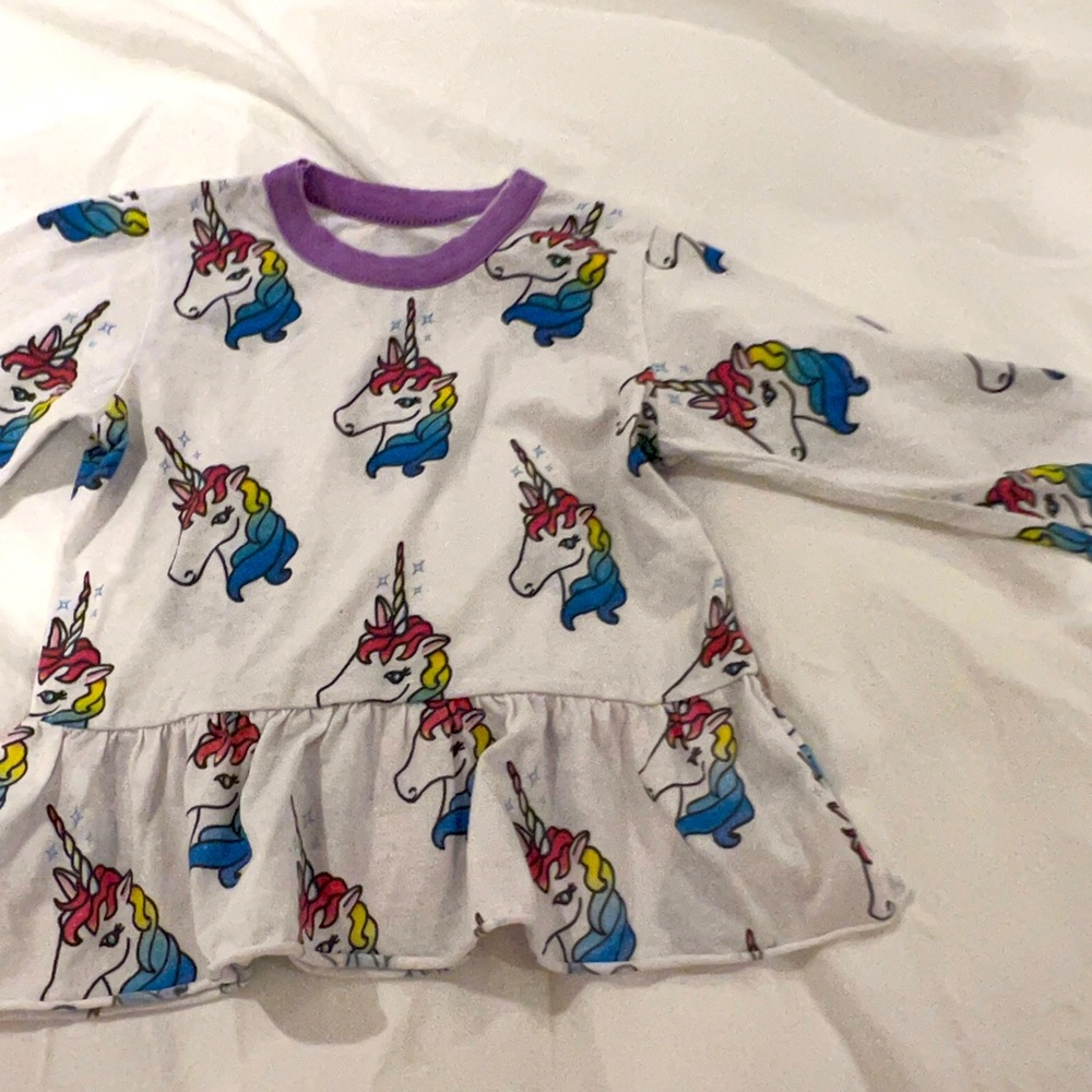 CHASER unicorn top with frill